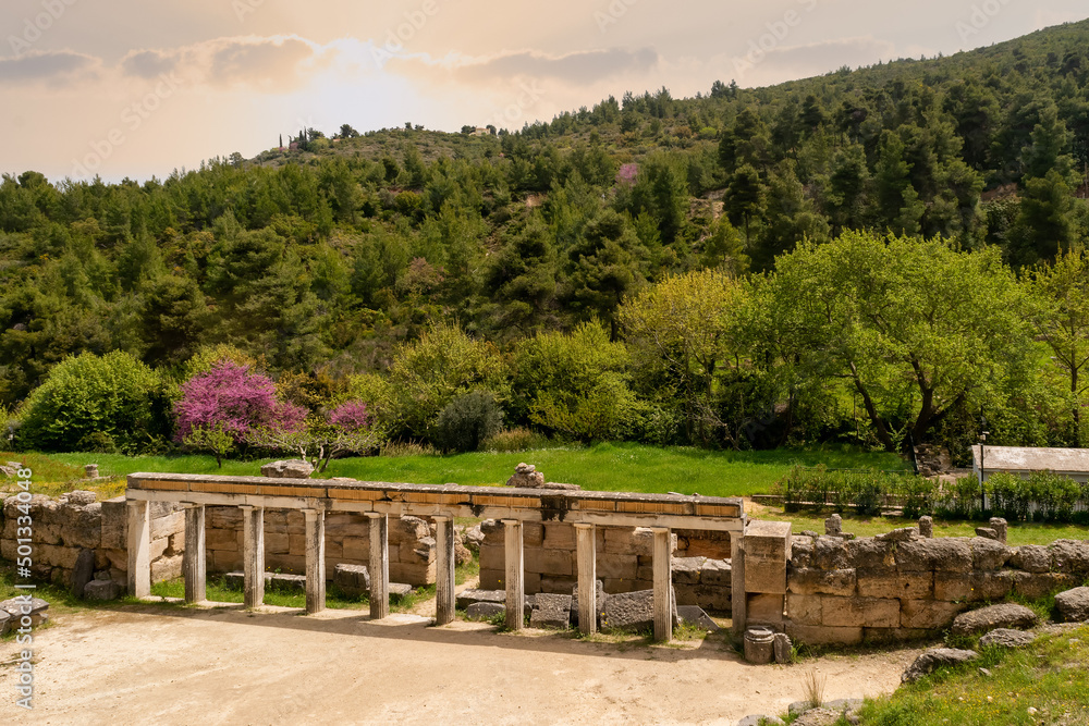 The theatre of Amphiareion of Oropos in Greece.
The theatre of Amphiareion of Oropos in Greece.