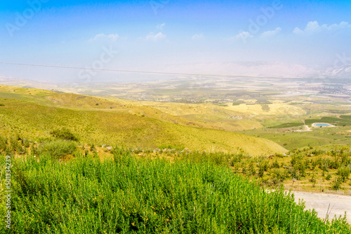 Lower Jordan River valley  and the Sea of Galilee