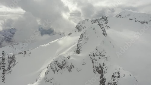 Amazing view of Cayoosh mountain in the deep mountains of British Columbia, Canada photo