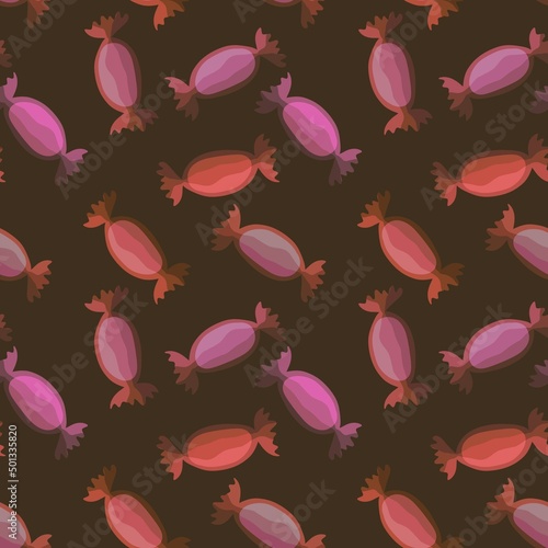 Kids seamless candy pattern for fabrics and textiles and packaging and gifts and cards and linens