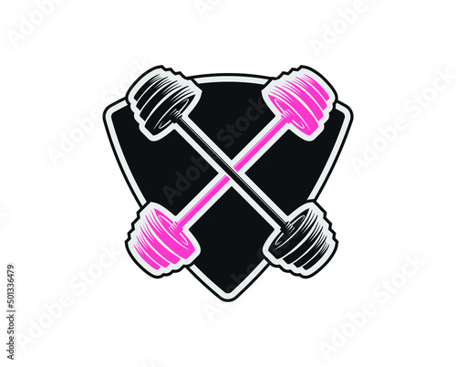 Gym logo in black and white