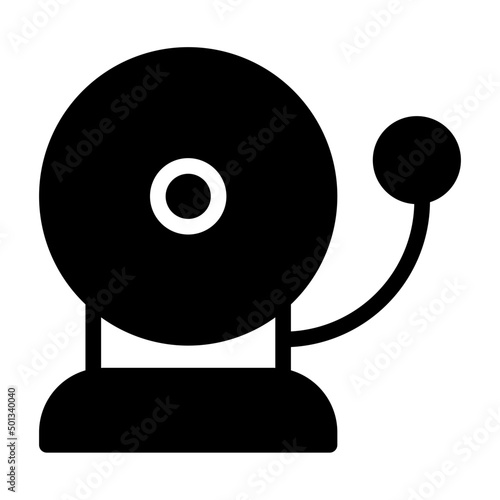 school bell glyph icon