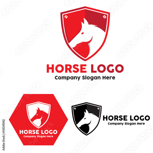 horse logo vector, world sporting event, speed racing, animal design illustration