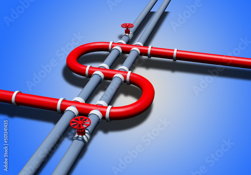 Reverse gas supplies. Pipel...