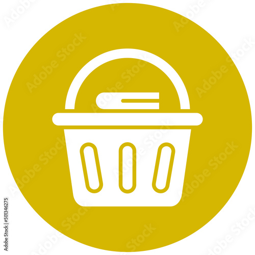 Vector Design Laundry Basket Icon Style