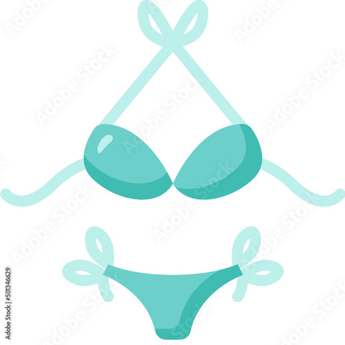 bikini flat icon