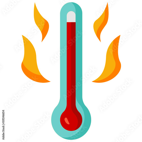 hot flat icon