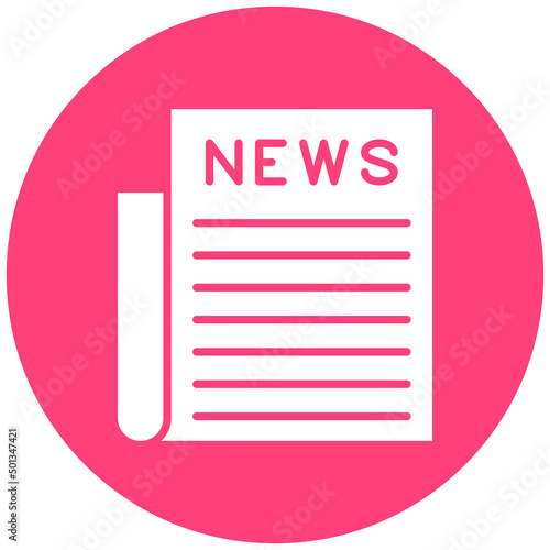 Vector Design Newspaper Icon Style