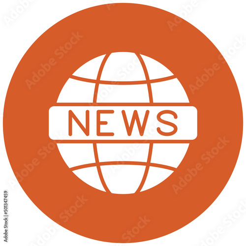 Vector Design Global News Icon Style