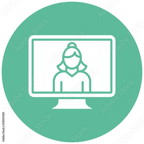 Vector Design News Anchor Icon Style