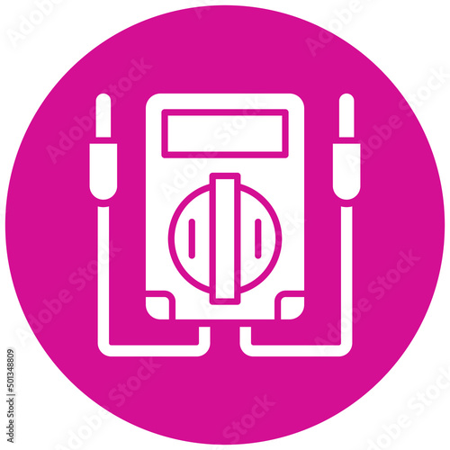Vector Design Voltmeter Icon Style