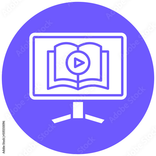 Vector Design Video Tutorial Icon Style