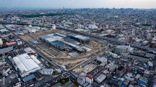 2022年4月　大阪府門真市パナソニック跡地に出来るコストコ門真の工事状況