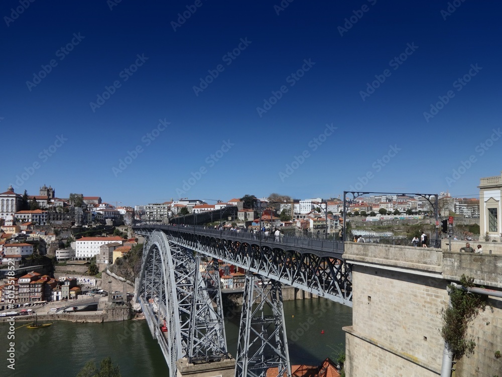 Porto view with Louis I bridge - Portugal