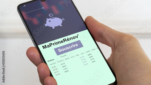 Tableau sur toile MaPrimeRénov', souscrire à un fonds, demander à bénéficier d'un dispositif de réduction l'impôt
