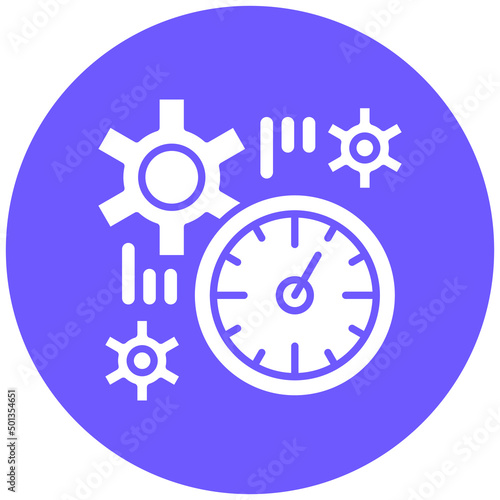 Vector Design Time Plan Icon Style