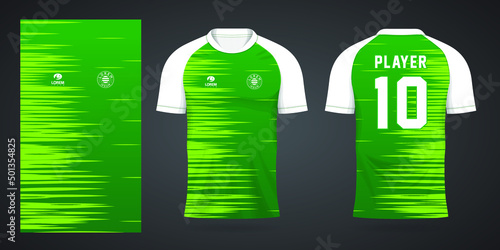 green football jersey sport design template