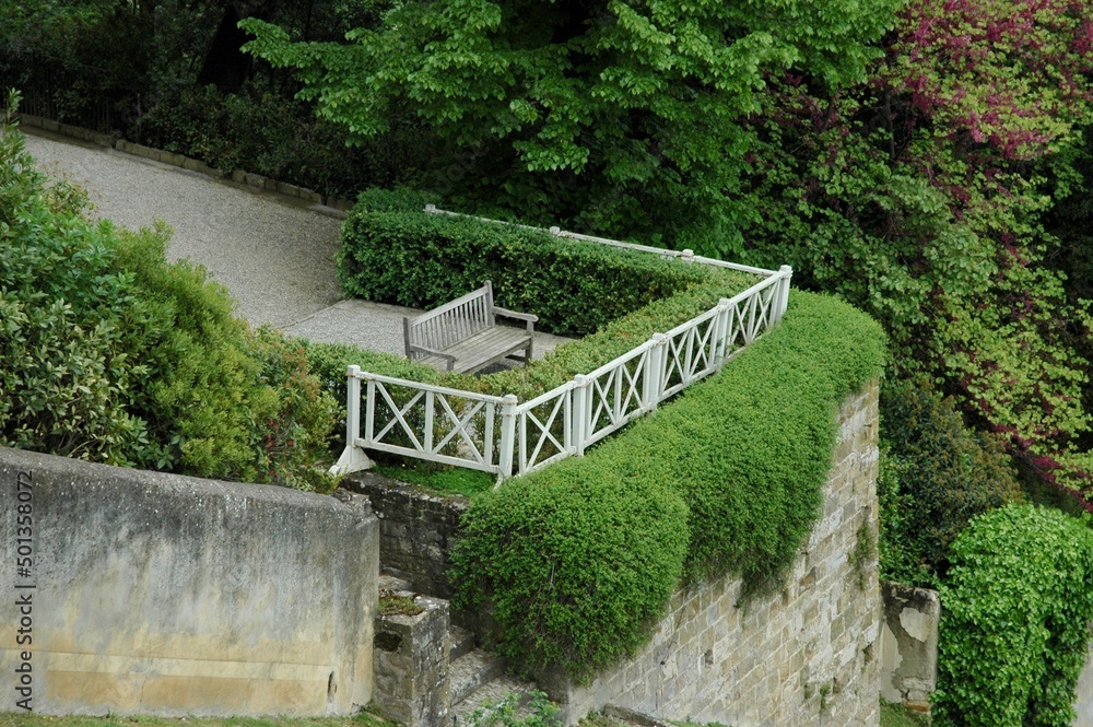 Posto di meditazione in Villa Bardini sulla collina di Bellosguardo. Firenze .Tuscany. Posto di meditazione in Villa Bardini sulla collina di Bellosguardo. Firenze .Tuscany.