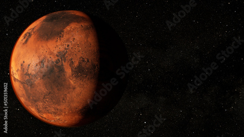 Obraz na płótnie mars from space w salonie