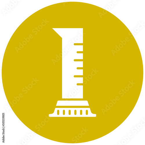 Vector Design Graduated Cylinder Icon Style