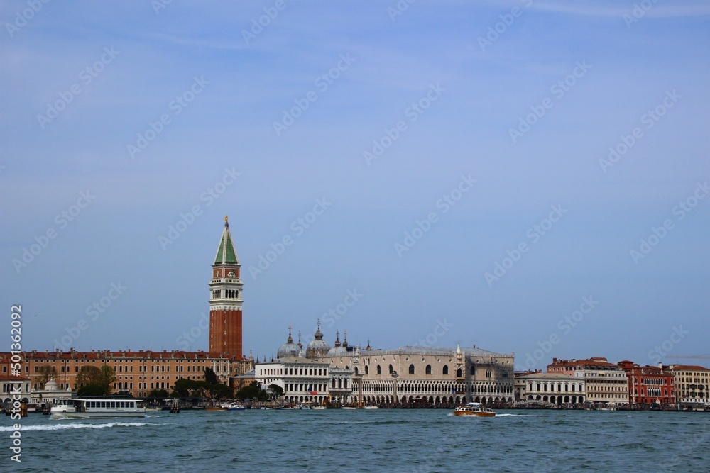 Italy, Veneto, Venice: View of Saint Marco Bell Tower.