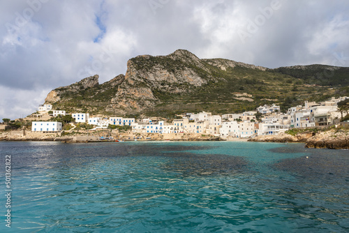 View of Levanzo Island. (Egadi) Aegadian Islands, Trapani, Sicily, Italy photo