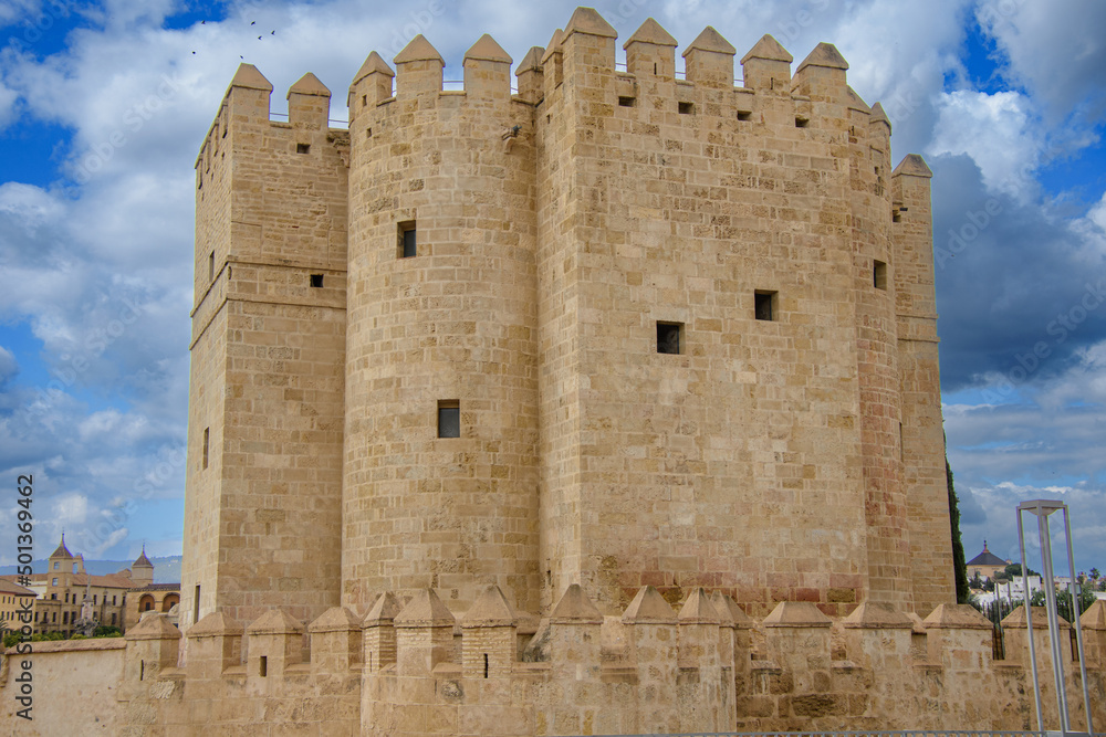 Torre de la Calahorra at the end of the roman bridge of Cordoba, Andalusia, Spain