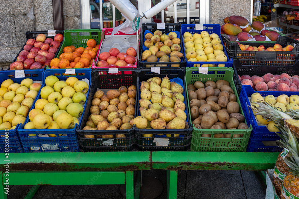 Fruits in a street market