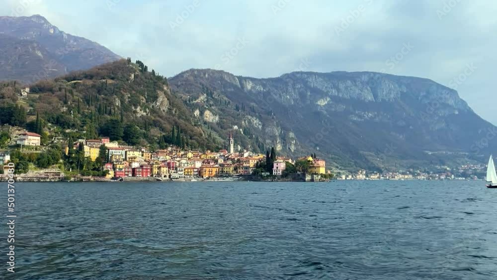 View from Varenna in Lake Como, Italy