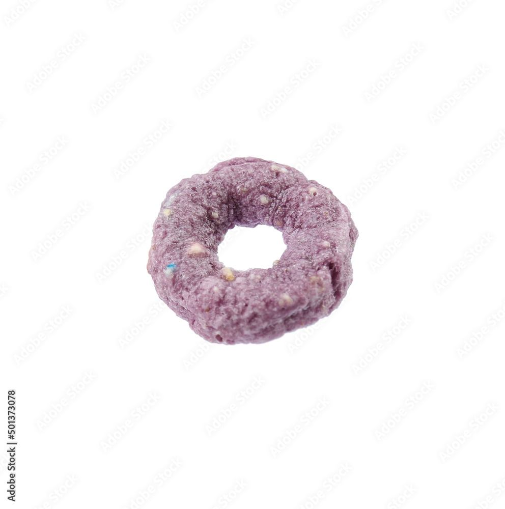 Sweet tasty corn ring isolated on white Sweet tasty corn ring isolated on white