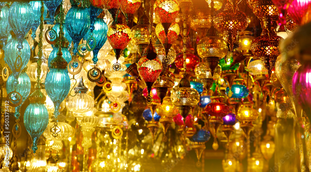 Many Turkish mosaic lamps, oriental traditional light Many Turkish mosaic lamps, oriental traditional light