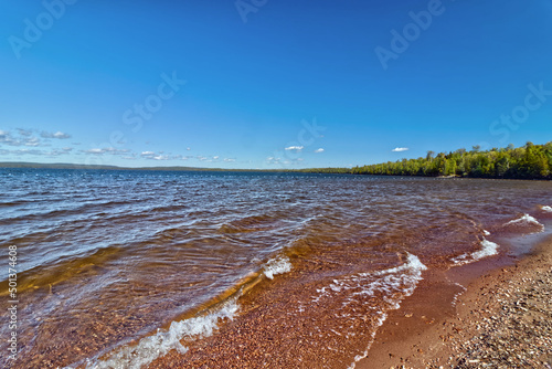 The bulge of the lake seen in perspective - SG PP, Thunder Bay, Ontario, Canada