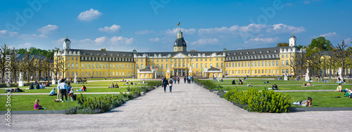 Karlsruhe Castle, Karlsruhe, Baden-Wuerttemberg, Germany, Europe