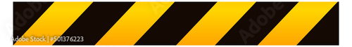 Yellow black striped tape. Caution barrier symbol