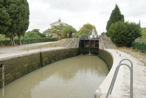 Doppelschleuse am Canal du Midi