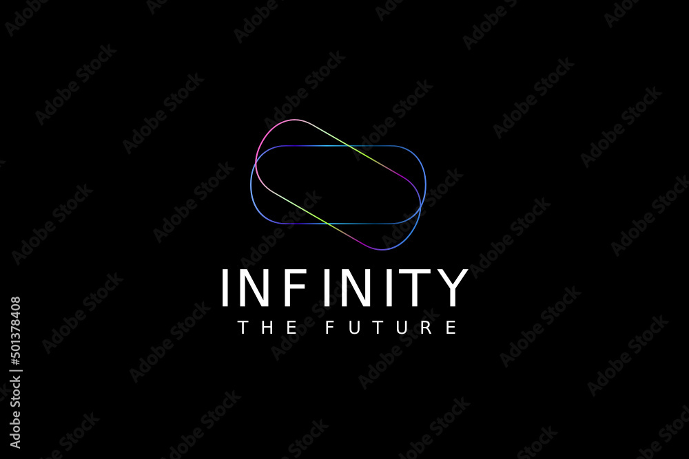 tech round infinity modern logo tech round infinity modern logo