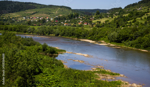 Striy river in the Carpathian mountains, Skole Beskids National Nature Park, Ukraine