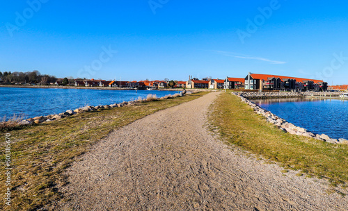 Picturesque Frederikssund and Roskilde fjord in Denmark photo