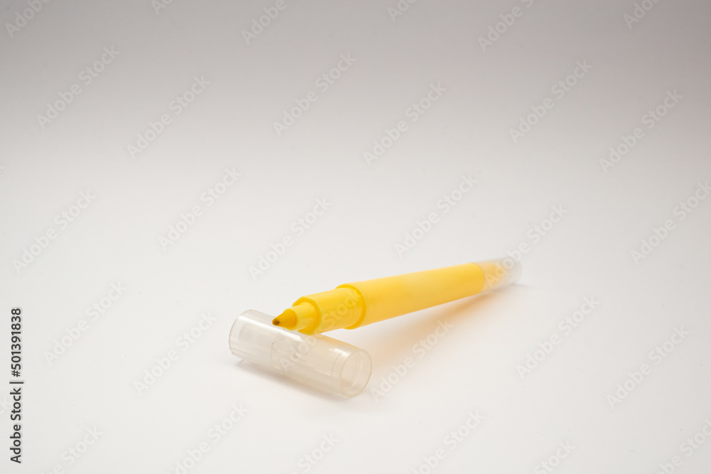 Stationery marker on white background, subject Stationery marker on white background, subject