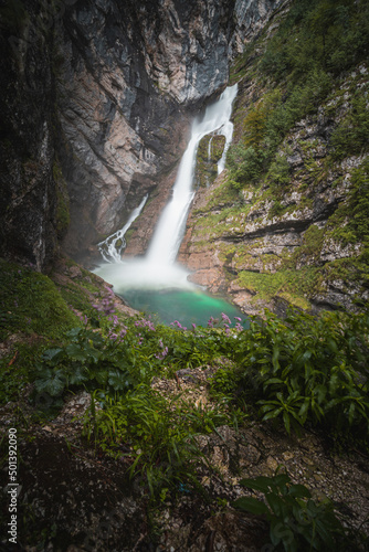 Savica waterfall in Slovenia