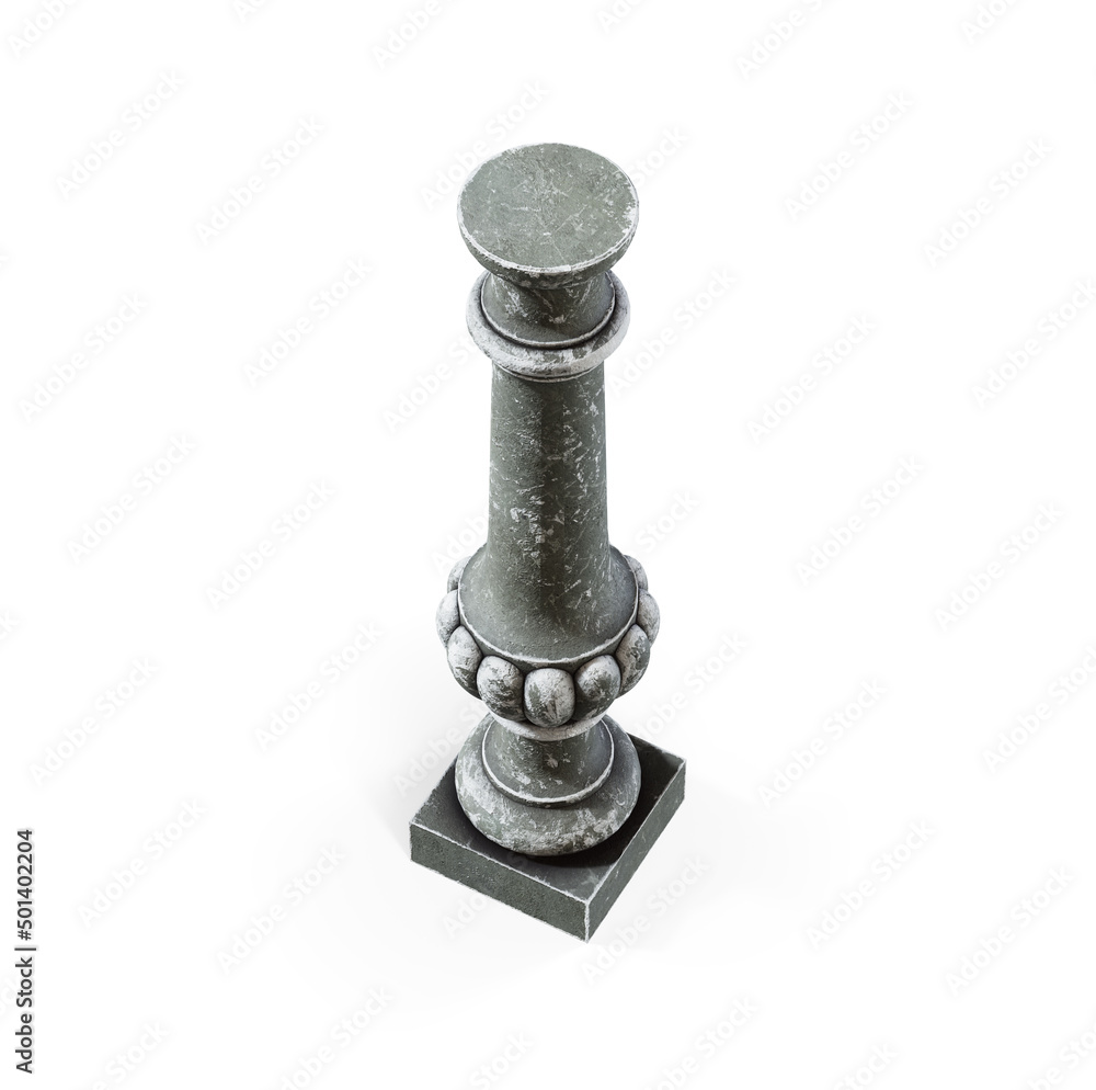 3d rendered illustration of three column 3d rendered illustration of three column