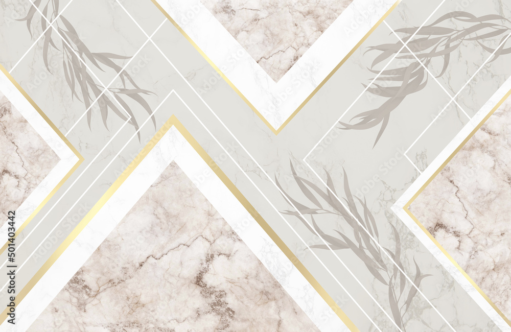 A minimalist illustration composed of intertwining rectangles with ...