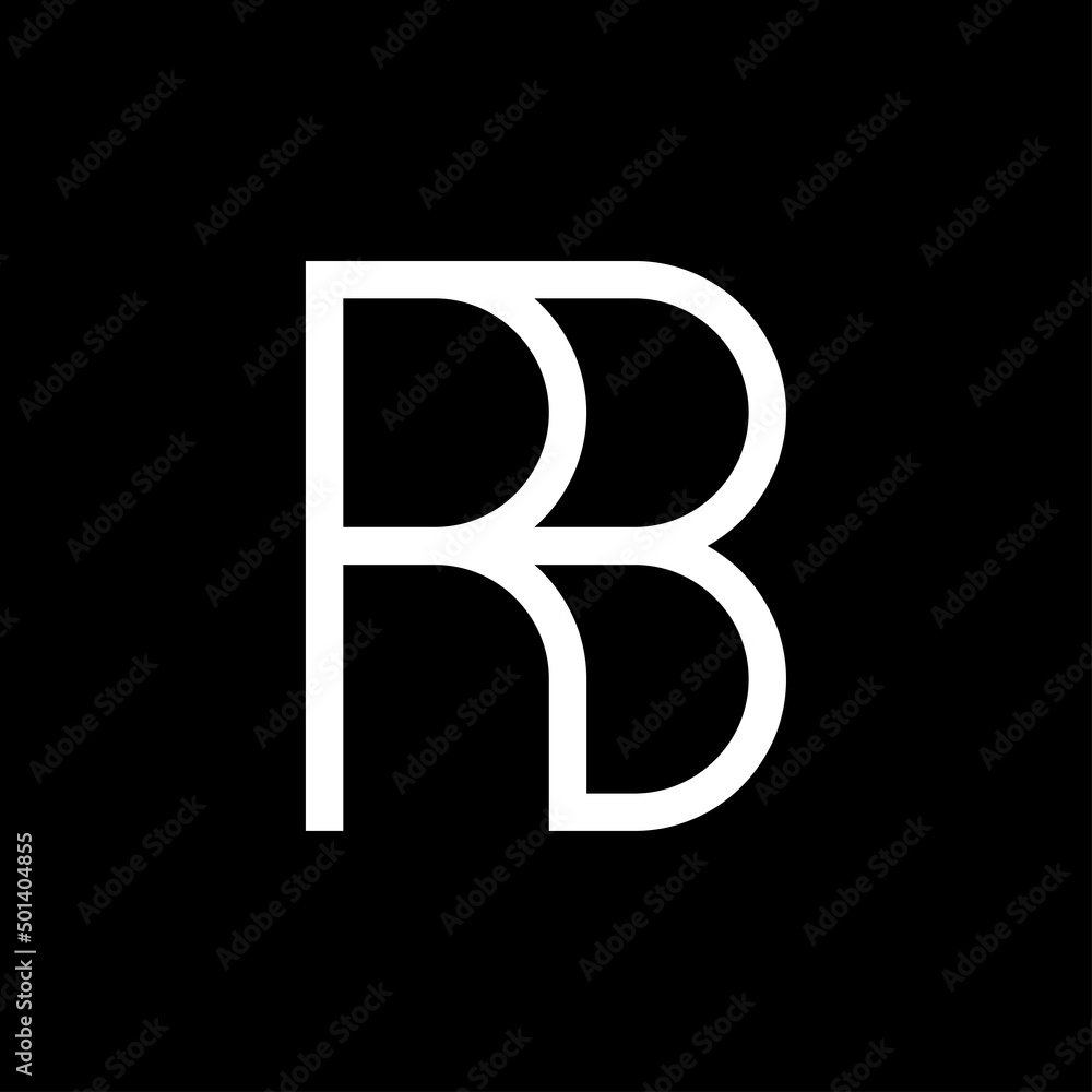 Minimal letter RB logo design Minimal letter RB logo design
