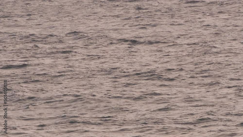 The movement of water waves on the sea. Raising and lowering. Natural phenomenon at low tide The movement of water waves on the sea. Raising and lowering. Natural phenomenon at low tide