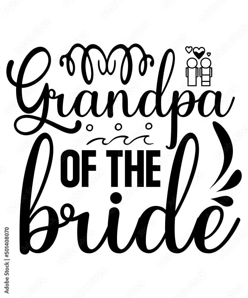 Wedding SVG Bundle, Mr and Mrs Svg, wedding svg files, Bridesmaid Svg