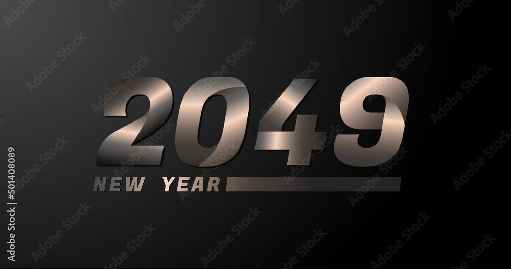 2049 animation Isolated on Black background, 2049 new year design template 2049 animation Isolated on Black background, 2049 new year design template