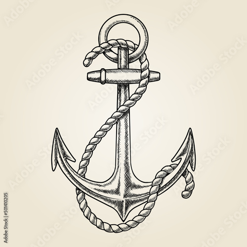 anchor with rope