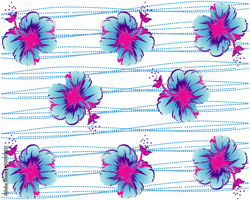 hawaiian flower illustration