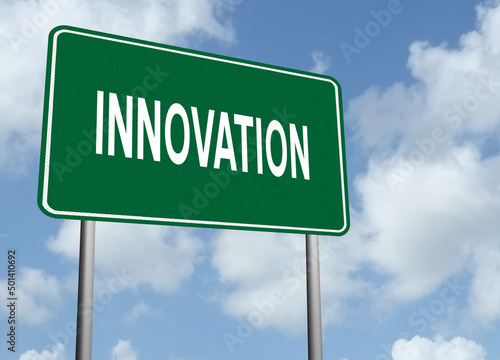 Innovation highway sign.