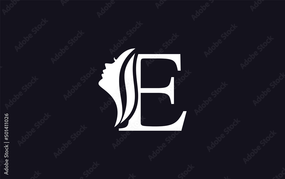 Beauty spa and hair logo, art and symbol design with the letter and alphabet Beauty spa and hair logo, art and symbol design with the letter and alphabet